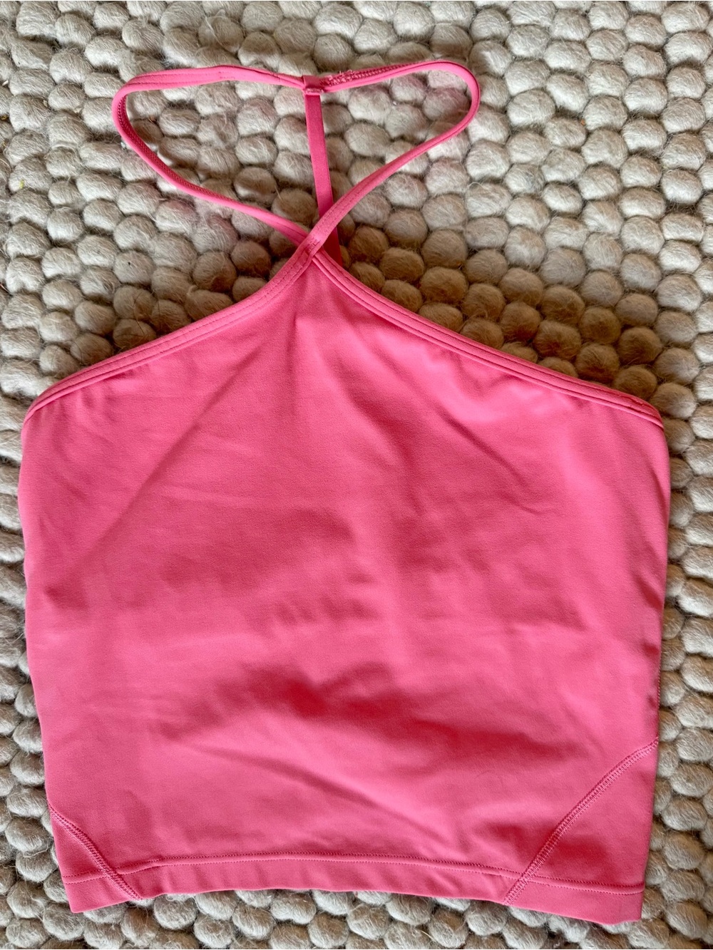 lululemon athletica Hot Pink Crisscross Halter Tank